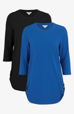 Cellbes of Sweden Trikåtunika med 3/4-ärm Alexia 2-pack Blå + Svart New