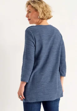Cellbes of Sweden Trikåtunika med struktur Gråblå Hot