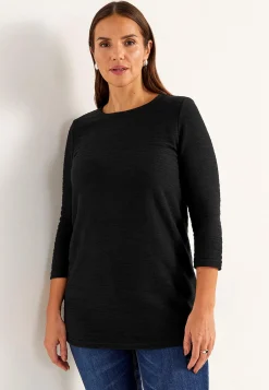 Cellbes of Sweden Trikåtunika med struktur Svart Outlet