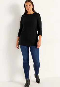 Cellbes of Sweden Trikåtunika med struktur Svart Outlet