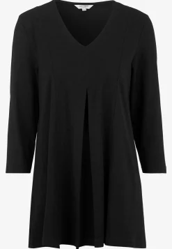 Cellbes of Sweden Trikåtunika med veckdetalj Svart / Enfärgad