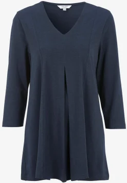 Cellbes of Sweden Trikåtunika med veckdetalj Marin / Enfärgad