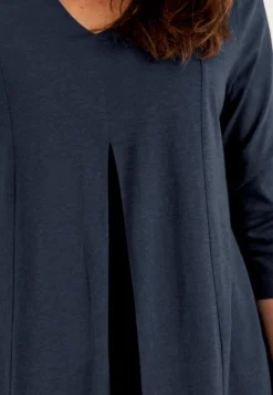 Cellbes of Sweden Trikåtunika med veckdetalj Marin / Enfärgad