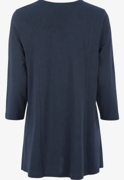 Cellbes of Sweden Trikåtunika med veckdetalj Marin / Enfärgad