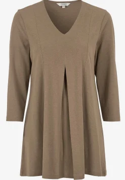 Cellbes of Sweden Trikåtunika med veckdetalj Nougat / Enfärgad Outlet