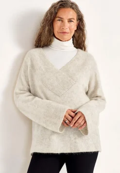 Cellbes of Sweden Tröja Premium i mohair- och ullblandning Gråbeige / Melange Outlet