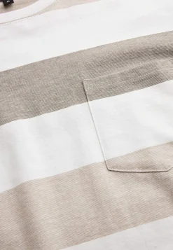 Cellbes of Sweden T-shirt med breda ränder Johannes Beige / Randig