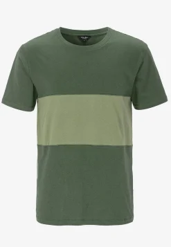 Cellbes of Sweden T-shirt med en bred rand Mörkgrön