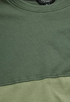 Cellbes of Sweden T-shirt med en bred rand Mörkgrön