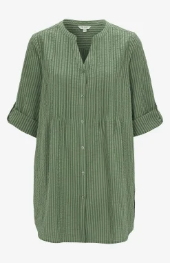 Cellbes of Sweden Tunika i bäckebölja Khakigrön / Randig Clearance