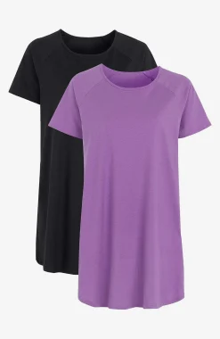 Cellbes of Sweden Tunika i ekologisk bomull Alex 2-pack Syrenlila + Svart Discount