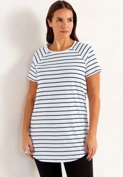 Cellbes of Sweden Tunika i ekologisk bomull Alex 2-pack Marin / Randig + Marin Sale