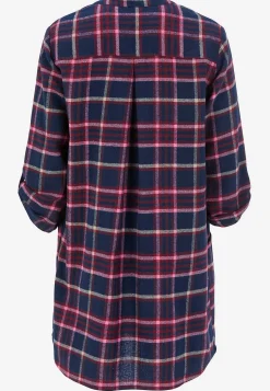 Cellbes of Sweden Tunika i flanell med fickor Blå / Rutig New