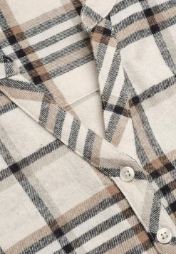 Cellbes of Sweden Tunika i flanell med fickor Beige / Rutig Online