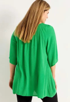 Cellbes of Sweden Tunika i viskoscrêpe Grön Best
