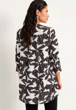 Cellbes of Sweden Tunika med 3/4-ärm Brun / Mönstrad Online