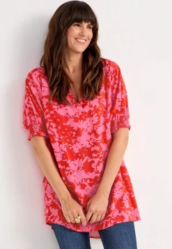 Cellbes of Sweden Tunika med smock vid ärmsluten Mönstrad Discount