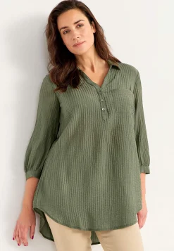 Cellbes of Sweden Tunika med struktur Khakigrön Outlet