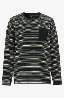 Cellbes of Sweden Tvådelad pyjamas Svart / Grön / Randig Hot