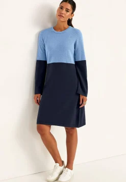 Cellbes of Sweden Tvåfärgad, finstickad klänning Outlet