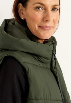 Cellbes of Sweden Vadderad väst Mörkgrön New