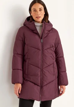 Cellbes of Sweden Varm jacka med fluffig vaddering Vinröd Best