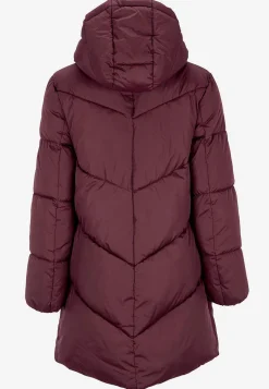 Cellbes of Sweden Varm jacka med fluffig vaddering Vinröd Best