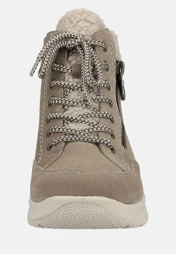 Rieker Varmfodrad, vattenavvisande mockakänga Mörk beige