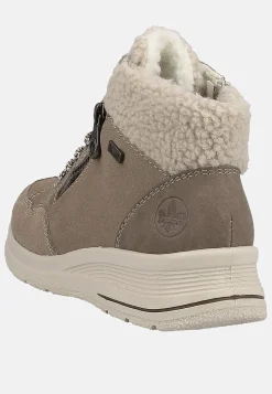 Rieker Varmfodrad, vattenavvisande mockakänga Mörk beige