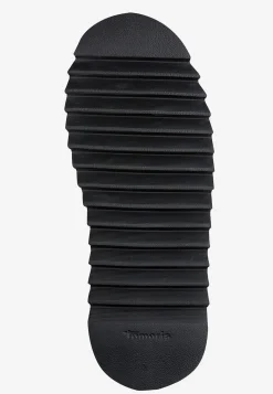 Tamaris Varmfodrad vinterkänga med leopardtryck Svart / Leopard Hot