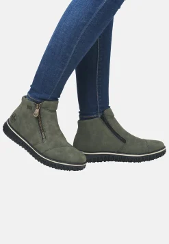 Rieker Vattentät känga Vinröd Outlet