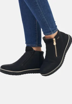 Rieker Vattentät känga Vinröd Outlet