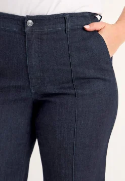 Cellbes of Sweden Vida jeans med sydda pressveck Mia Mörkblå Denim Online