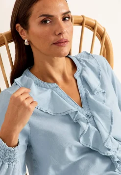 Cellbes of Sweden Volangblus i denim Best