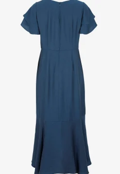 Cellbes of Sweden Volangklänning med fjärilsärmar Mörkblå Discount