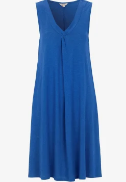 Cellbes of Sweden V-ringad, ärmlös trikåklänning Klarblå Outlet