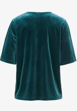 Cellbes of Sweden V-ringad sammetstopp Petrolgrön Hot