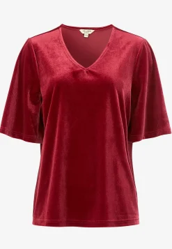 Cellbes of Sweden V-ringad sammetstopp Mörkröd Sale