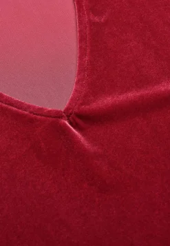Cellbes of Sweden V-ringad sammetstopp Mörkröd Sale