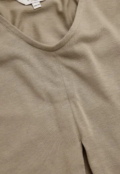 Cellbes of Sweden V-ringad trikåtopp Mörk beige Best