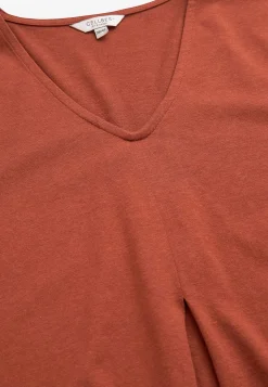 Cellbes of Sweden V-ringad trikåtopp Rost Sale