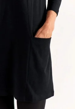 Cellbes of Sweden V-ringad trikåtunika med fickor Svart / Enfärgad New