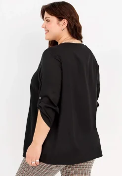 Cellbes of Sweden V-ringad tunika i två längder Svart Best