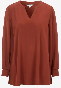 Cellbes of Sweden V-ringad, vävd tunika Roströd Sale