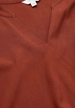 Cellbes of Sweden V-ringad, vävd tunika Roströd Sale