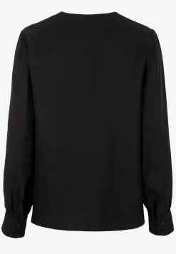 Cellbes of Sweden Vävd blus med knappar Svart Sale