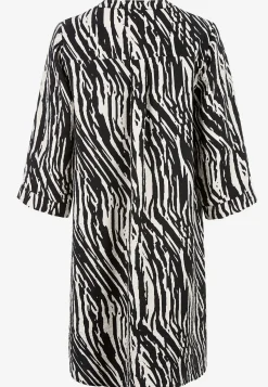 Cellbes of Sweden Vävd klänning Svart / Beige / Mönstrad New