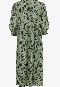 Cellbes of Sweden Vävd klänning med struktur Svart / Grön / Mönstrad Outlet