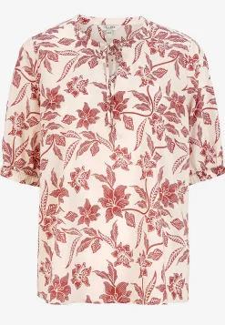 Cellbes of Sweden Vävd, mönstrad blus Rost / Blommig Clearance