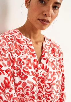 Cellbes of Sweden Vävd, mönstrad tunika Korall / Mönstrad Sale